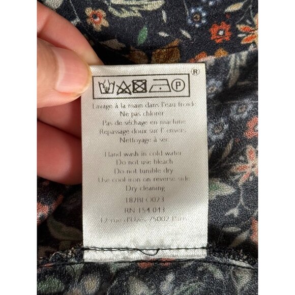 SEZANE Sixtine Long Sleeve Floral Blouse RARE - Picture 9 of 13